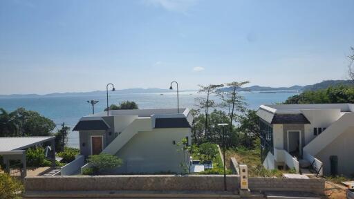 Ocean view with modern homes