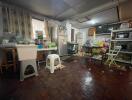 Kitchen with appliances and dining area