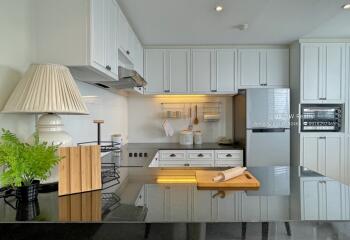 Modern kitchen with appliances and decor