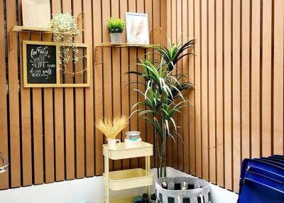 Cozy indoor corner with decor and plants