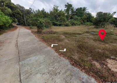 Vacant land with surrounding greenery