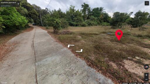 Vacant land with surrounding greenery