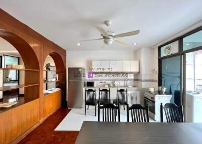 Spacious kitchen with dining area