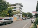 Street view with building in the background