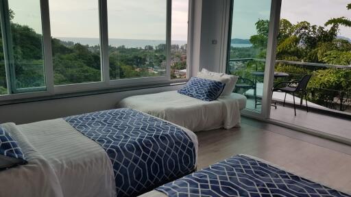 Bedroom with a scenic view