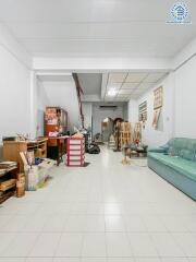 Living room with various furnishings and decor