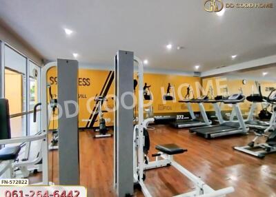 Well-equipped gym with modern fitness machines