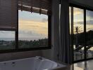 Bathroom with a view and Jacuzzi