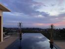 Rooftop area with infinity pool and panoramic view