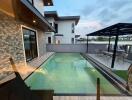 Modern house with swimming pool