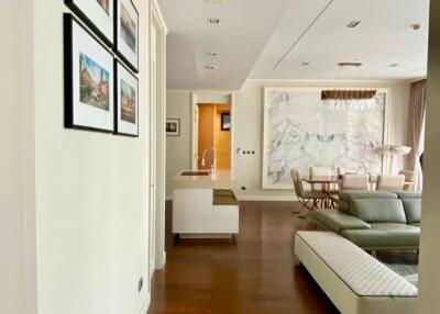 Spacious open-plan living area with a contemporary design