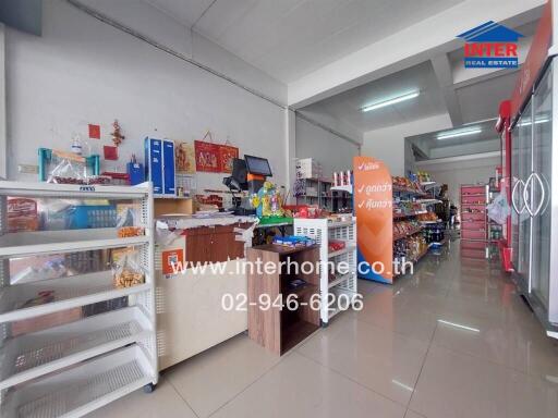 Interior of a small convenience store