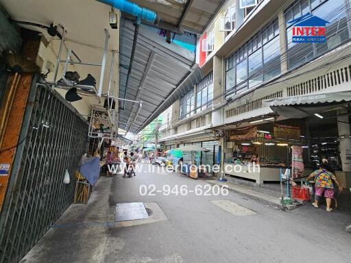 Street view with buildings and shops