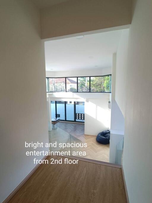 Bright and spacious entertainment area from 2nd floor