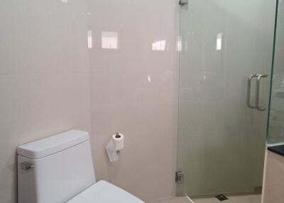 Full bathroom with huge shower