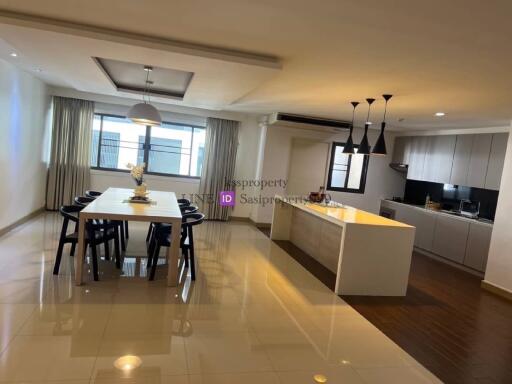 Modern kitchen and dining area