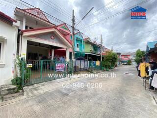 Exterior view of a row of houses