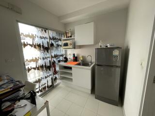 Small kitchen with modern amenities