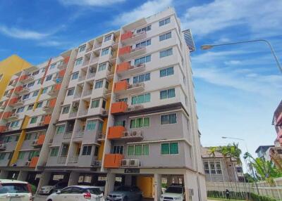 Exterior view of a multi-storey residential building