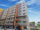 Exterior view of a multi-storey residential building