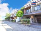 Street view of residential buildings