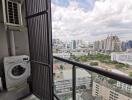 Balcony with city view