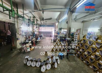 Interior view of a commercial space with products on display