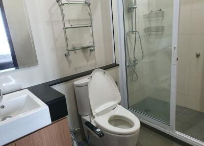 Modern bathroom with shower and bidet