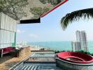 Luxury apartment with balcony pool and ocean view