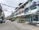 Street view of residential buildings