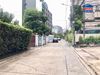 Street view with surrounding buildings