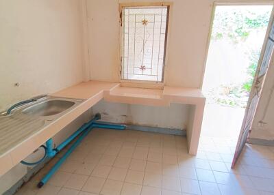 Basic kitchen with sink and window