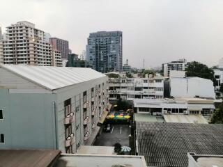 View of multiple residential buildings and cityscape