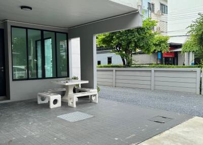Outdoor area with seating