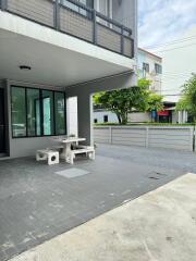 Outdoor area with seating