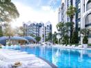 Luxury condominium with swimming pool