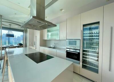 Modern kitchen with sleek design and built-in appliances