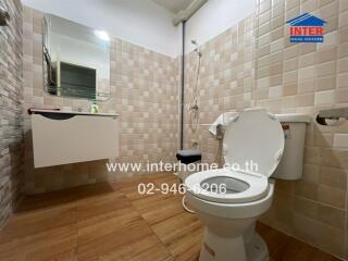 Bathroom with modern amenities