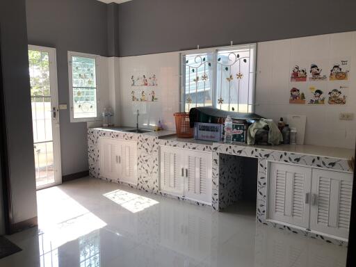 Cozy kitchen with ample natural light