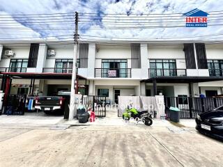 Exterior view of a row of townhouses