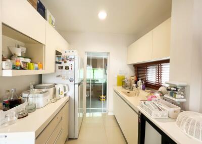 Modern kitchen with appliances and storage