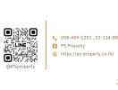PS Property business card with contact information and QR code