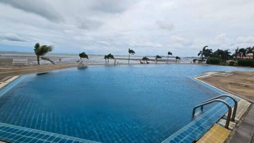 Swimming pool with ocean view