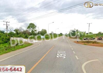 Open road with surrounding greenery