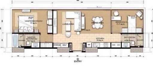 Circle Living Prototype 2 bedroom condo for sale with tenant