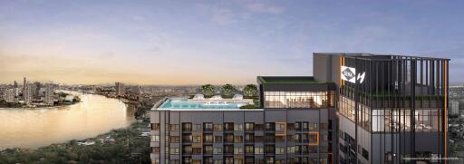 New High-Rise River View Condo at Charoen Nakhon Road, Thon Buri