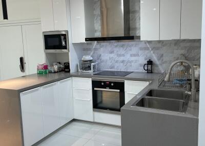Crystal Garden Condo - Newly Renovated Large 2 Bed Unit on the 8th Floor with Large Balcony and Open Views at Nana