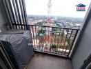 High-rise balcony with city view