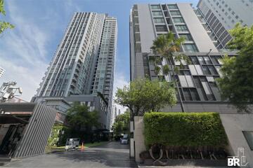 View of modern residential buildings with clear sky