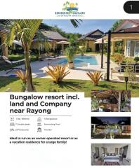 Bungalow resort including land and company near Rayong